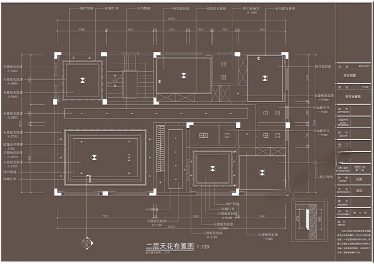 图片[8]-别墅室内家装装修设计方案CAD施工图效果图平面图立面图素材图纸-刷子库