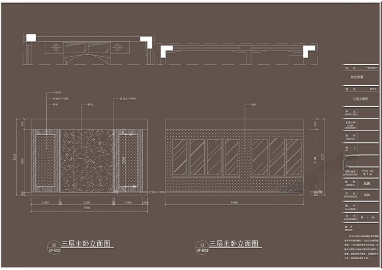 图片[12]-别墅室内家装装修设计方案CAD施工图效果图平面图立面图素材图纸-刷子库