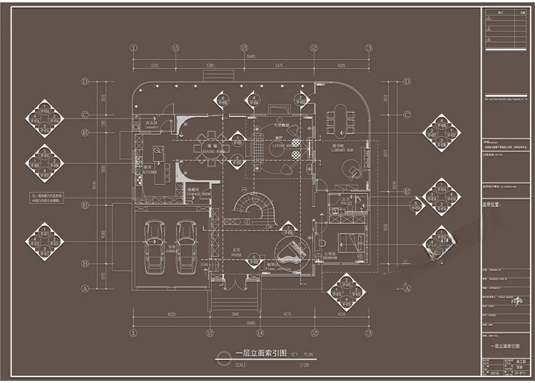 图片[32]-别墅室内家装装修设计方案CAD施工图效果图平面图立面图素材图纸-刷子库