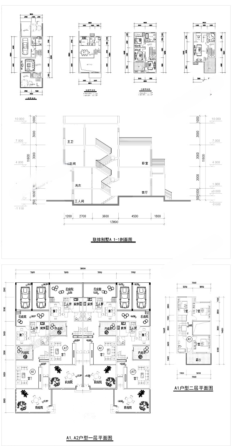 图片[14]-住宅居住小区规划设计方案总平面图cad施工su模型psd文本景观建筑-刷子库