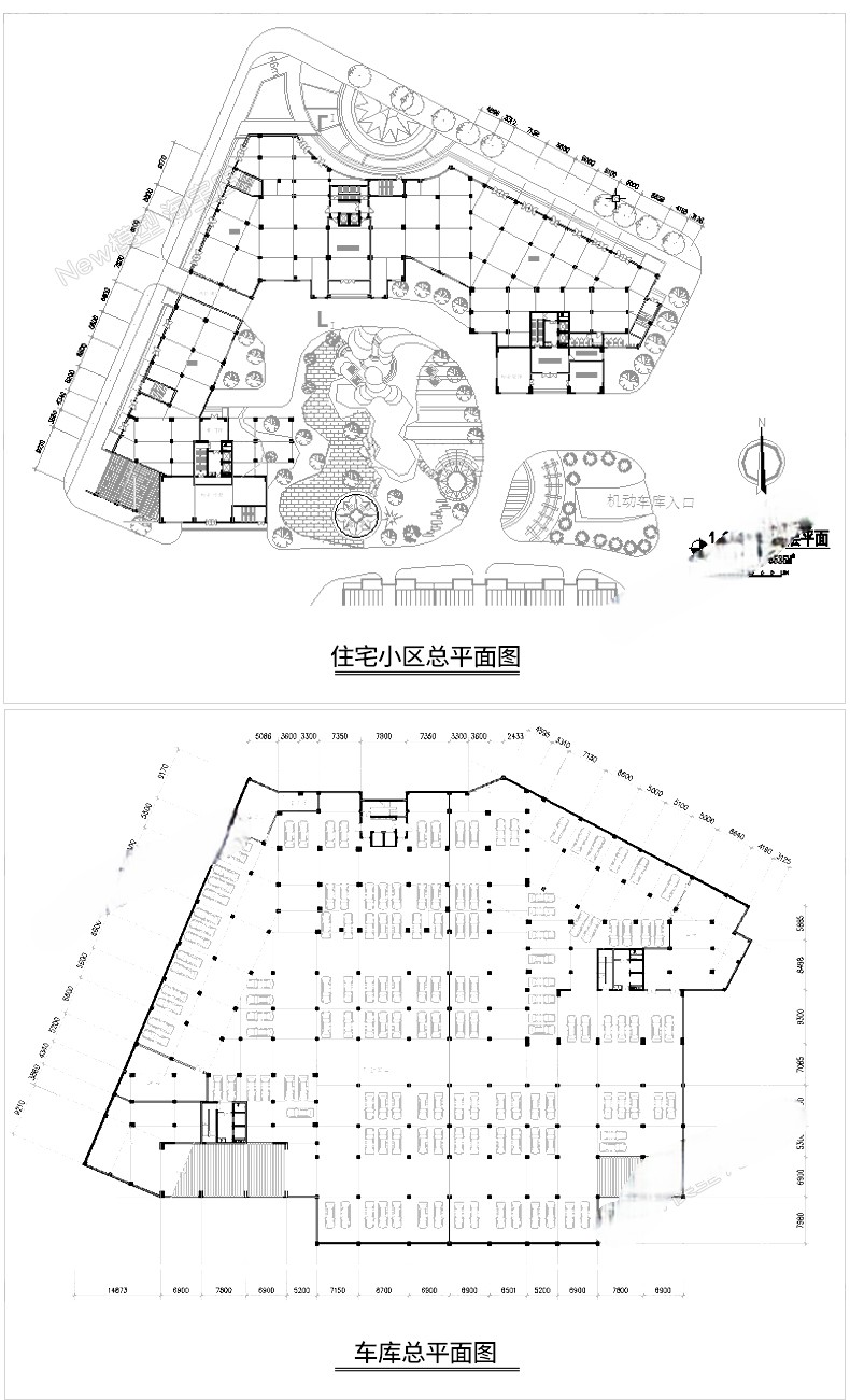 图片[21]-住宅居住小区规划设计方案总平面图cad施工su模型psd文本景观建筑-刷子库
