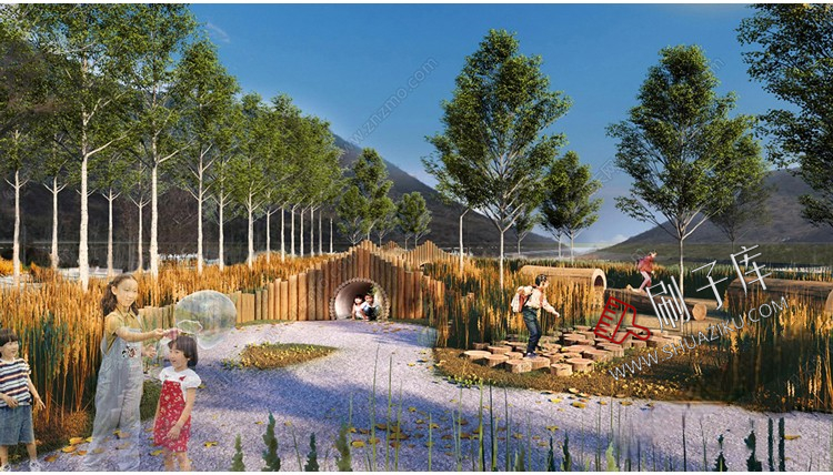 图片[2]-新中式美丽乡村农业生态旅游文化广场民宿公园建筑景观SU模型CAD-刷子库