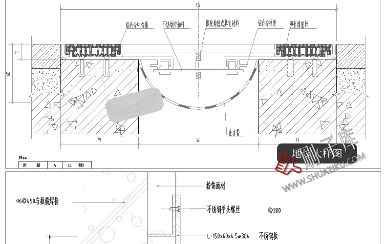 图片[13]-建筑设计院CAD通用详图节点大样图楼梯地面屋面钢结构施工图素材-刷子库