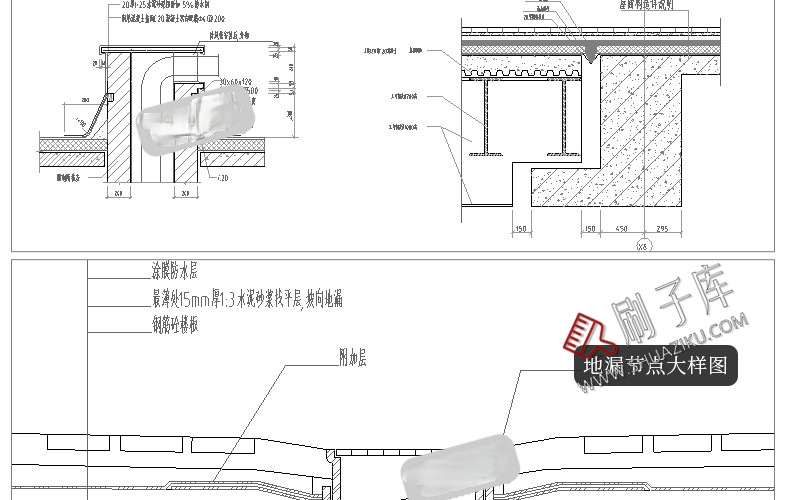 图片[25]-建筑设计院CAD通用详图节点大样图楼梯地面屋面钢结构施工图素材-刷子库