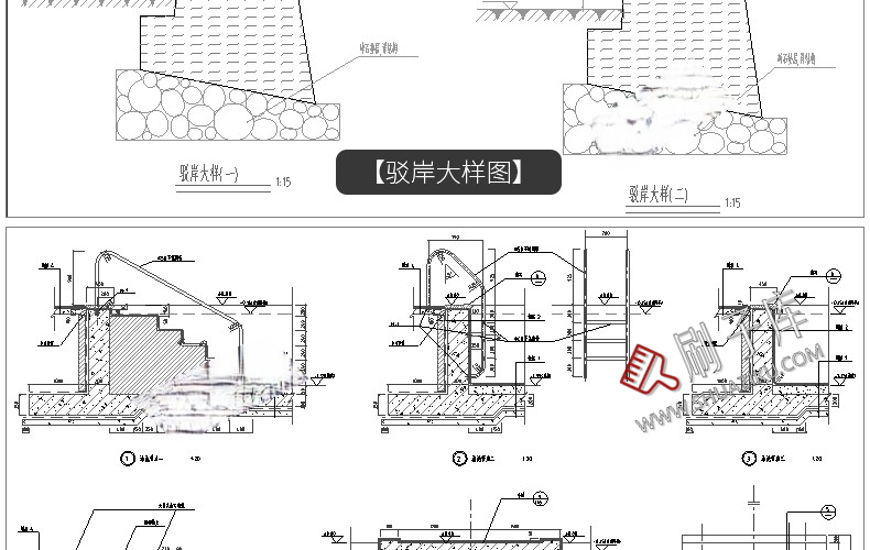 图片[15]-园林景观设计小品细部CAD节点大样平面立面剖面施工图纸图库素材-刷子库