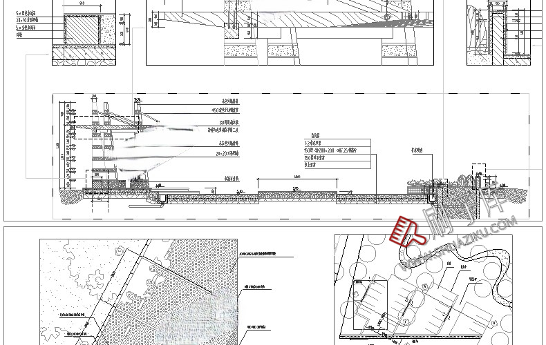 图片[19]-园林景观设计小品细部CAD节点大样平面立面剖面施工图纸图库素材-刷子库