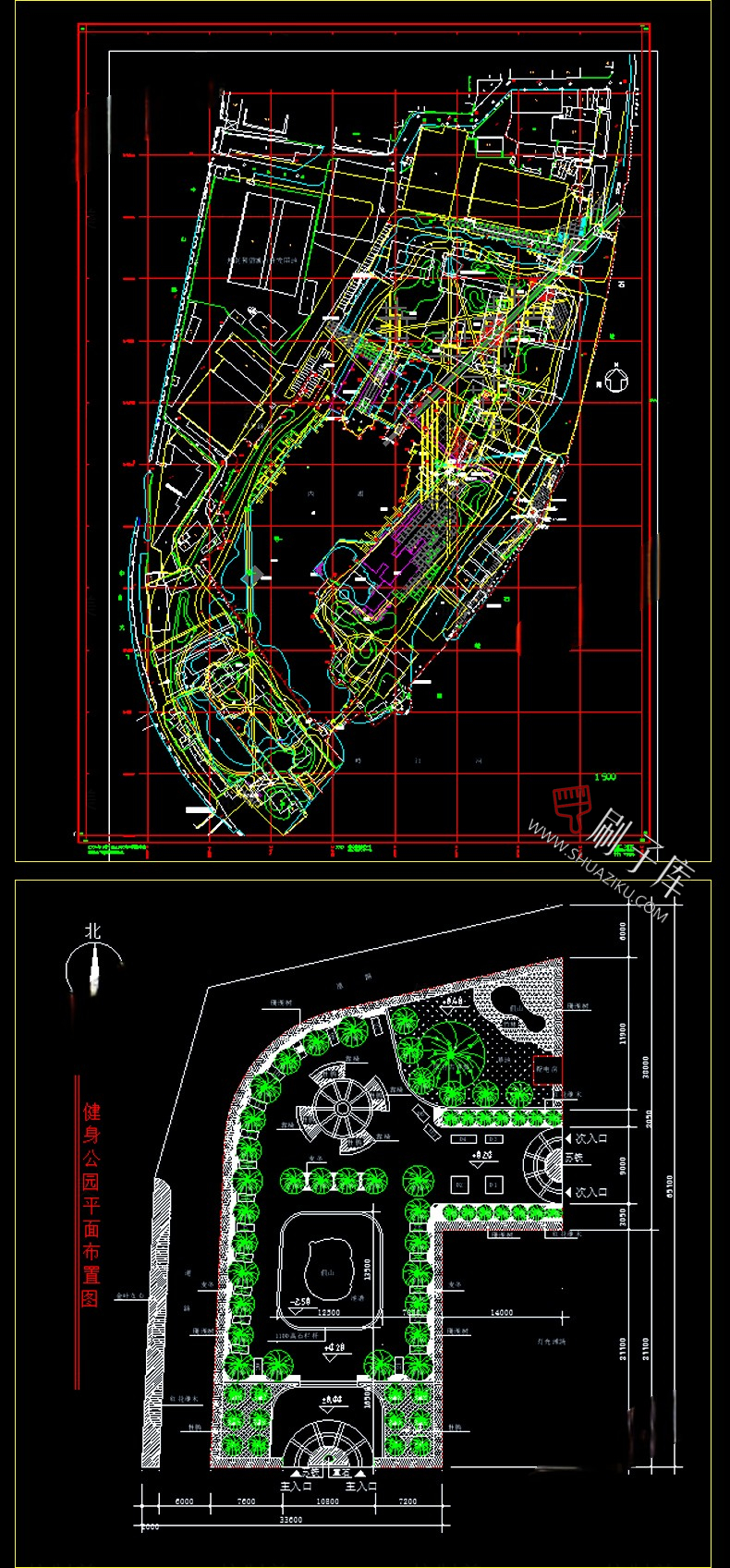 图片[13]-河道湿地公园广场现代社区园林景观规划平面设计方案CAD施工图纸-刷子库