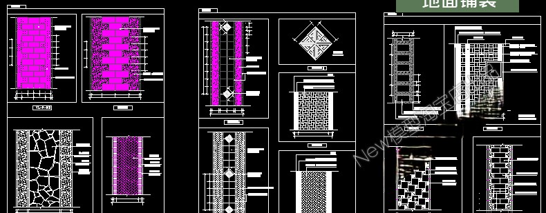 图片[28]-园林景观设计CAD植物图块人物平面立面铺装拼花施工图库图例素材-刷子库
