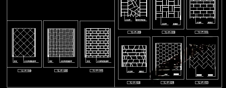 图片[30]-园林景观设计CAD植物图块人物平面立面铺装拼花施工图库图例素材-刷子库