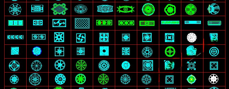图片[46]-园林景观设计CAD植物图块人物平面立面铺装拼花施工图库图例素材-刷子库