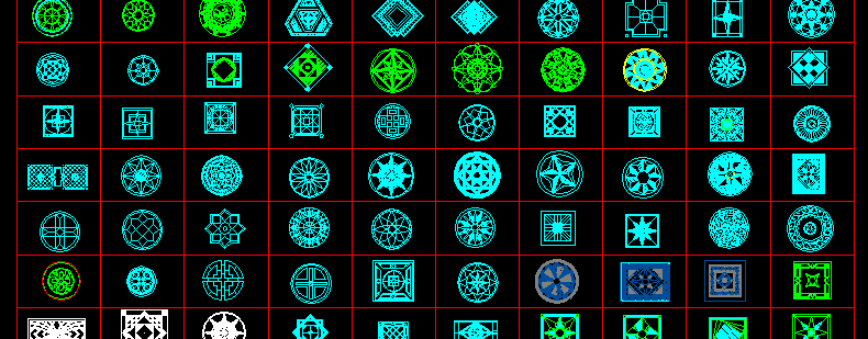 图片[47]-园林景观设计CAD植物图块人物平面立面铺装拼花施工图库图例素材-刷子库