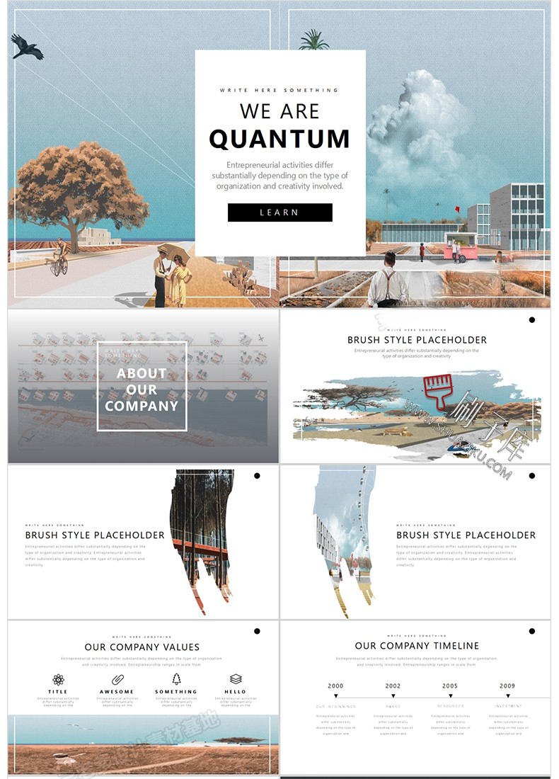 图片[19]-建筑景观园林规划作品集ppt模板国外小清新设计项目方案汇报排版-刷子库