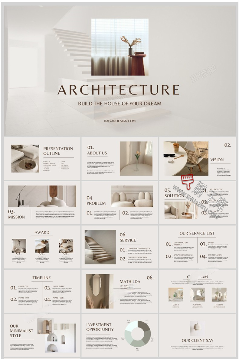 图片[11]-十二系-室内高端设计侘寂奶油风PPT模板排版方案汇报家居简约风格素材库-刷子库