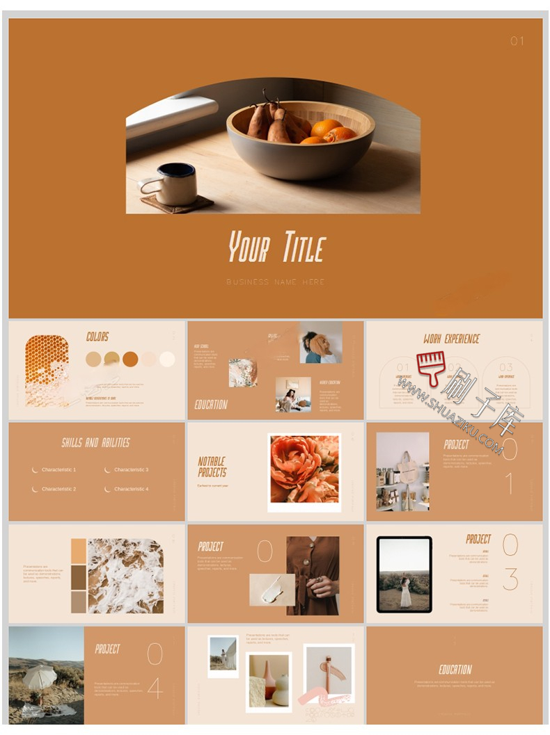 图片[18]-十二系-室内高端设计侘寂奶油风PPT模板排版方案汇报家居简约风格素材库-刷子库