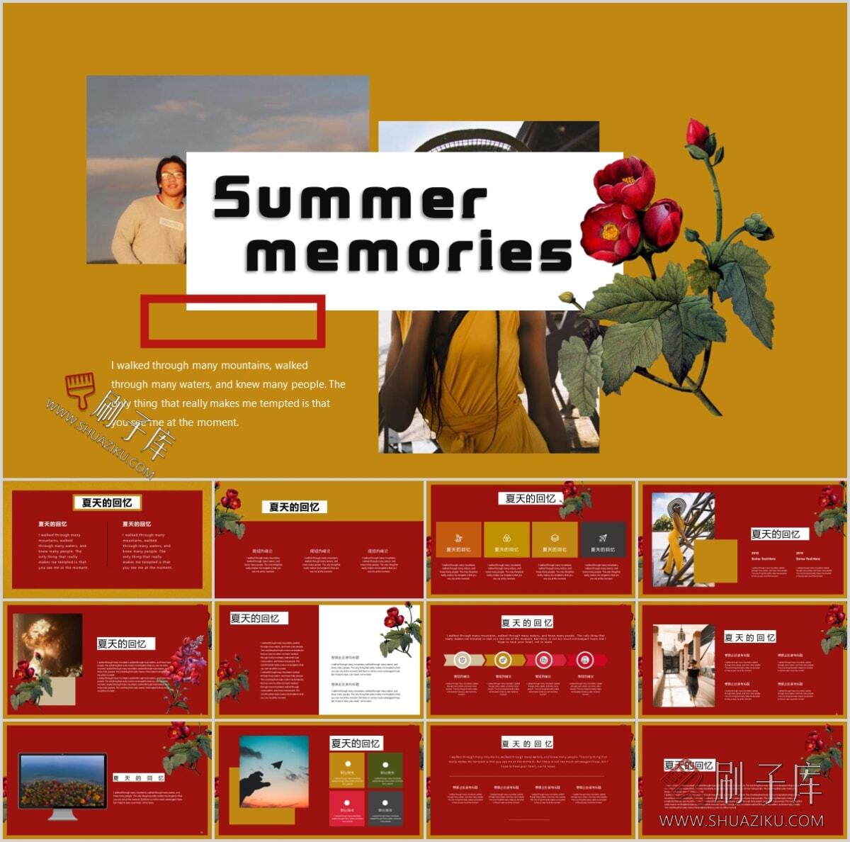 图片[64]-复古撞色系高级感PPT合集（68套）-刷子库