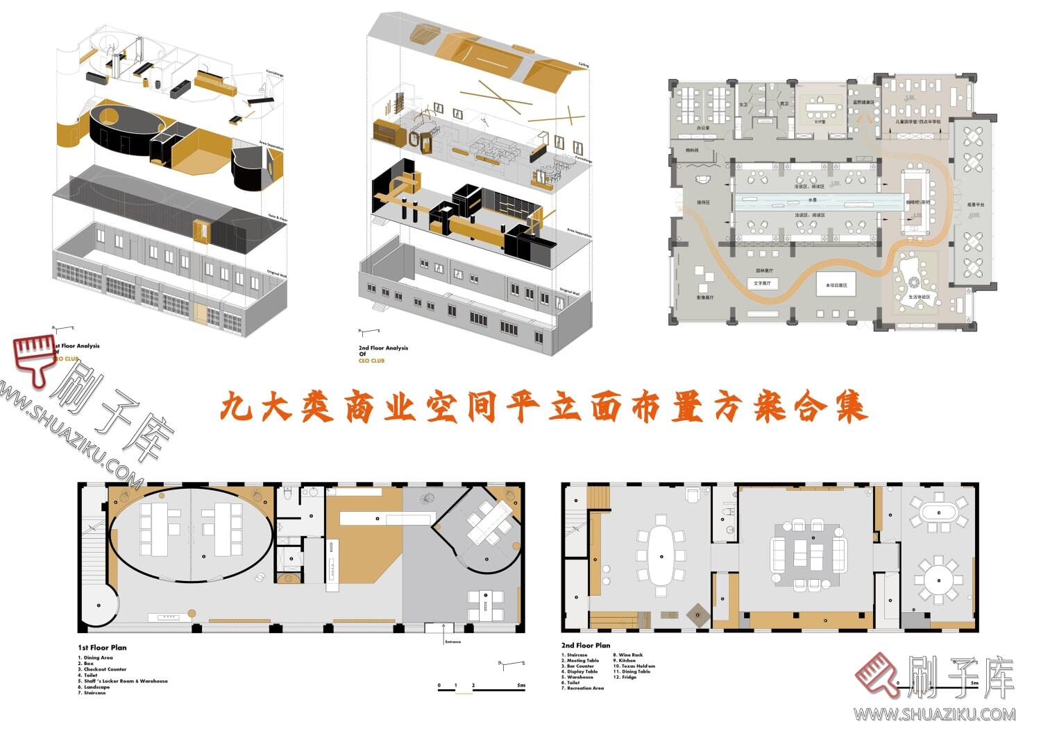 图片[6]-九大类商业空间平立面布置方案合集-刷子库