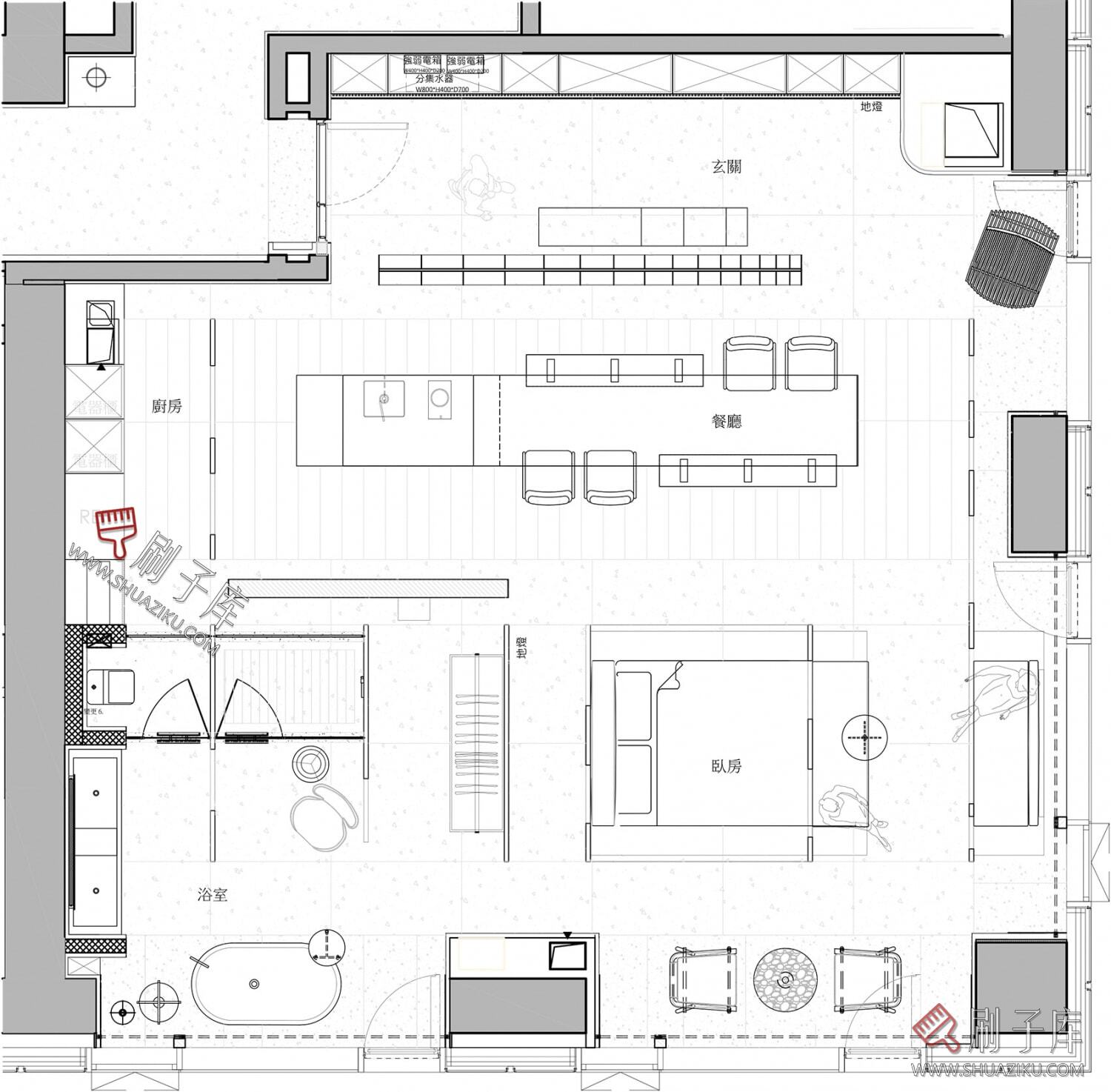 图片[6]-私宅-公寓-一至四居室空间平面图合集（945张）-刷子库