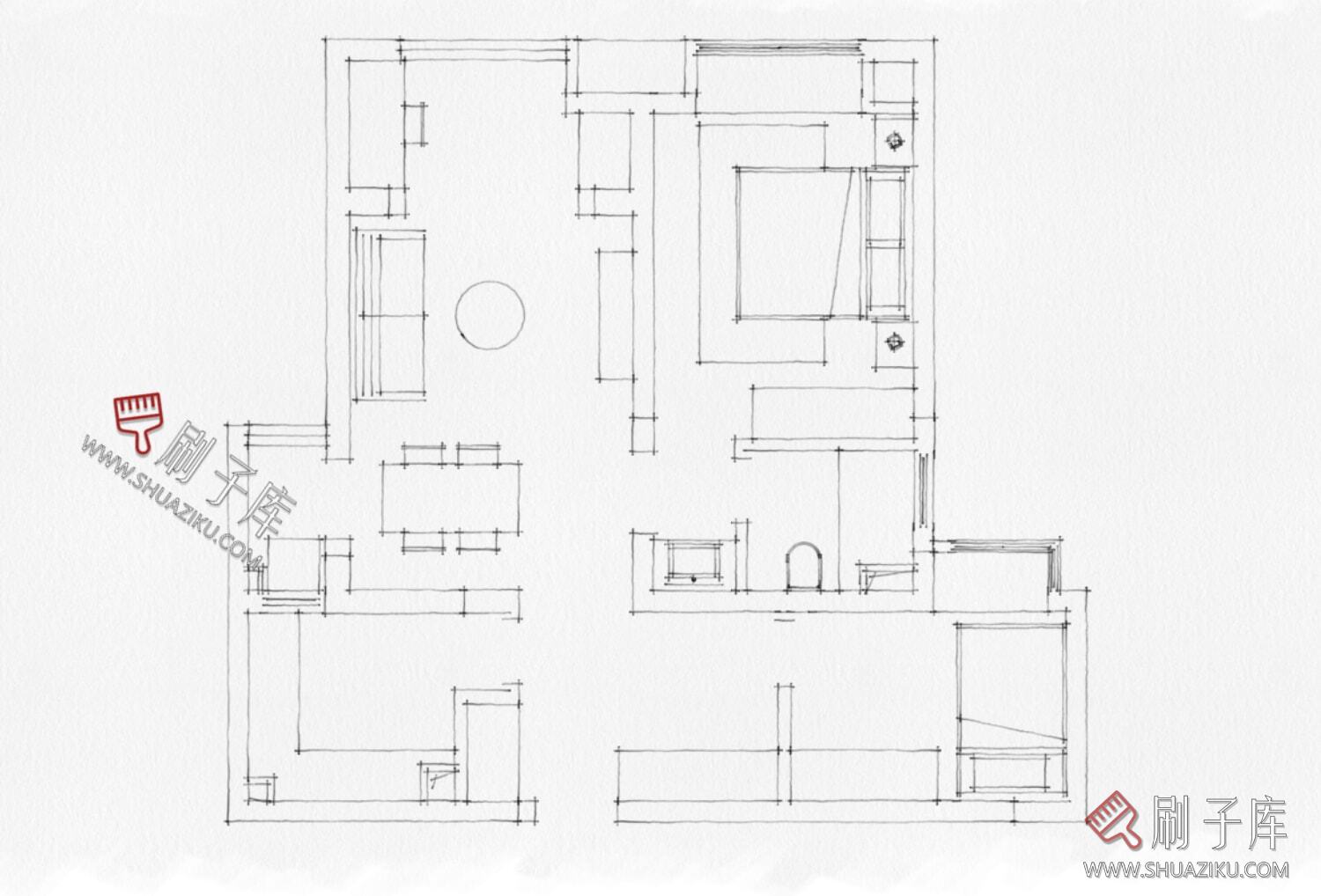 图片[10]-私宅-公寓-一至四居室空间平面图合集（945张）-刷子库