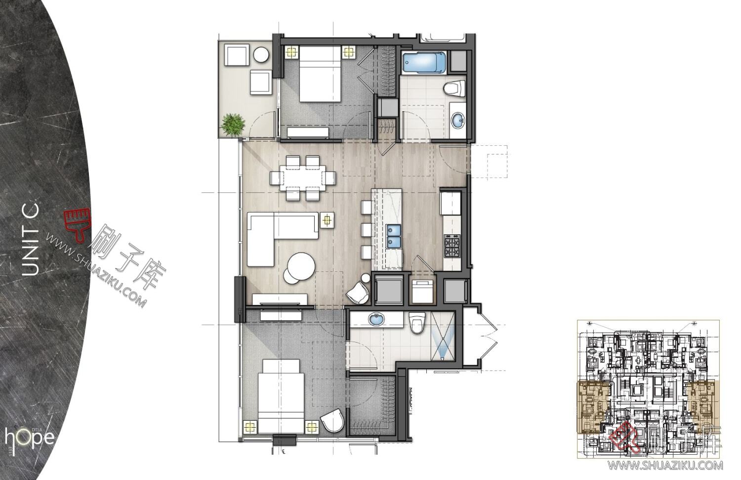 图片[15]-私宅-公寓-一至四居室空间平面图合集（945张）-刷子库