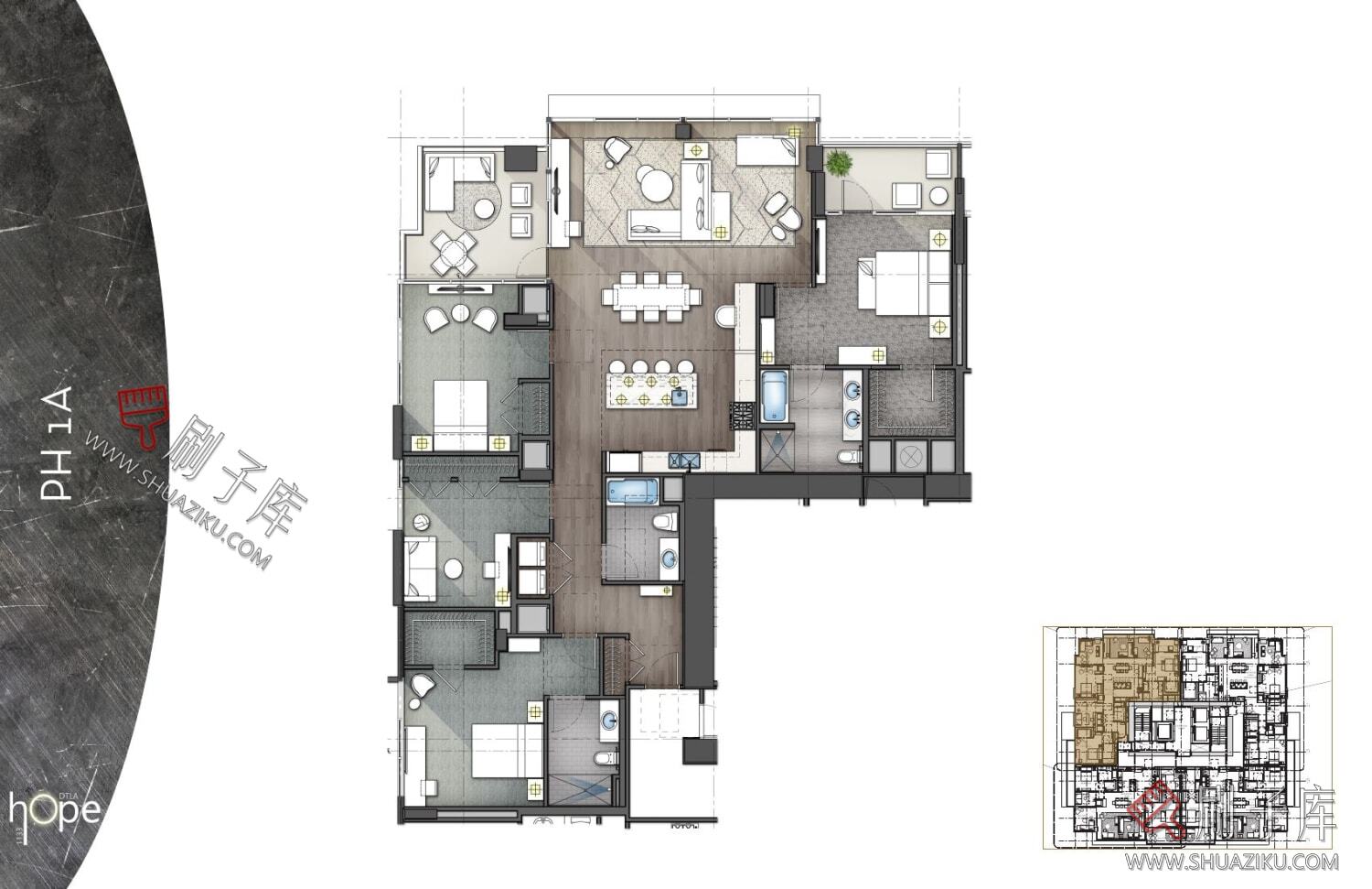 图片[23]-私宅-公寓-一至四居室空间平面图合集（945张）-刷子库