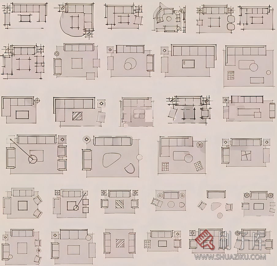 SketchBook方案手绘家具材质笔刷-刷子库