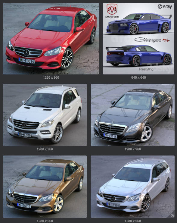 图片[1]-186 款交通工具专业车型-刷子库