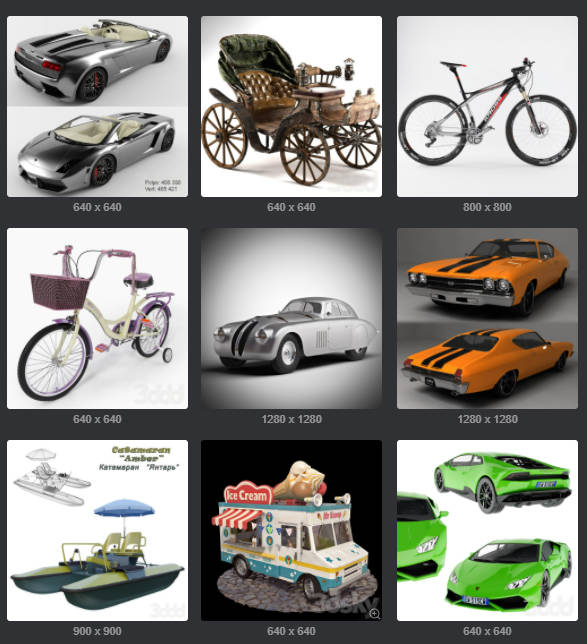 图片[2]-186 款交通工具专业车型-刷子库