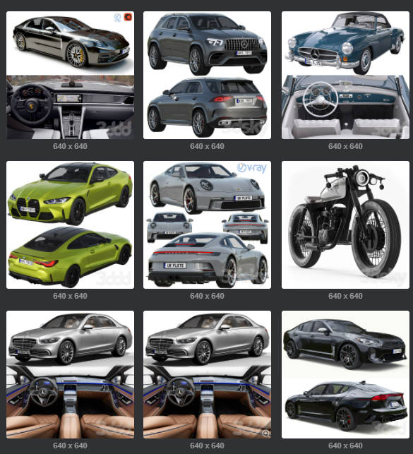 图片[10]-186 款交通工具专业车型-刷子库