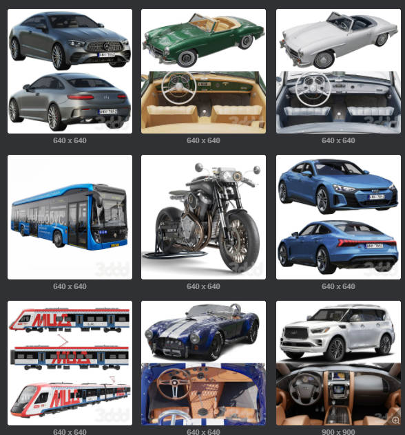 图片[9]-186 款交通工具专业车型-刷子库