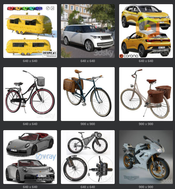 图片[15]-186 款交通工具专业车型-刷子库