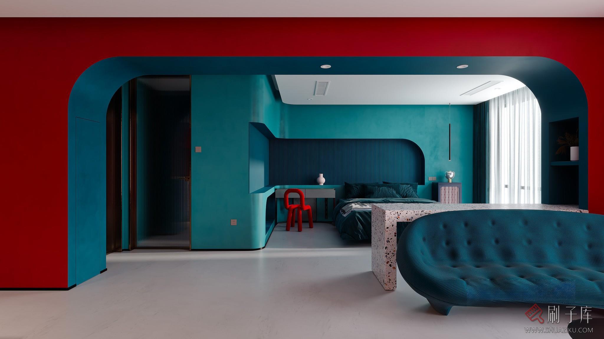 图片[8]-单身公寓客餐厅写实场景-刷子库