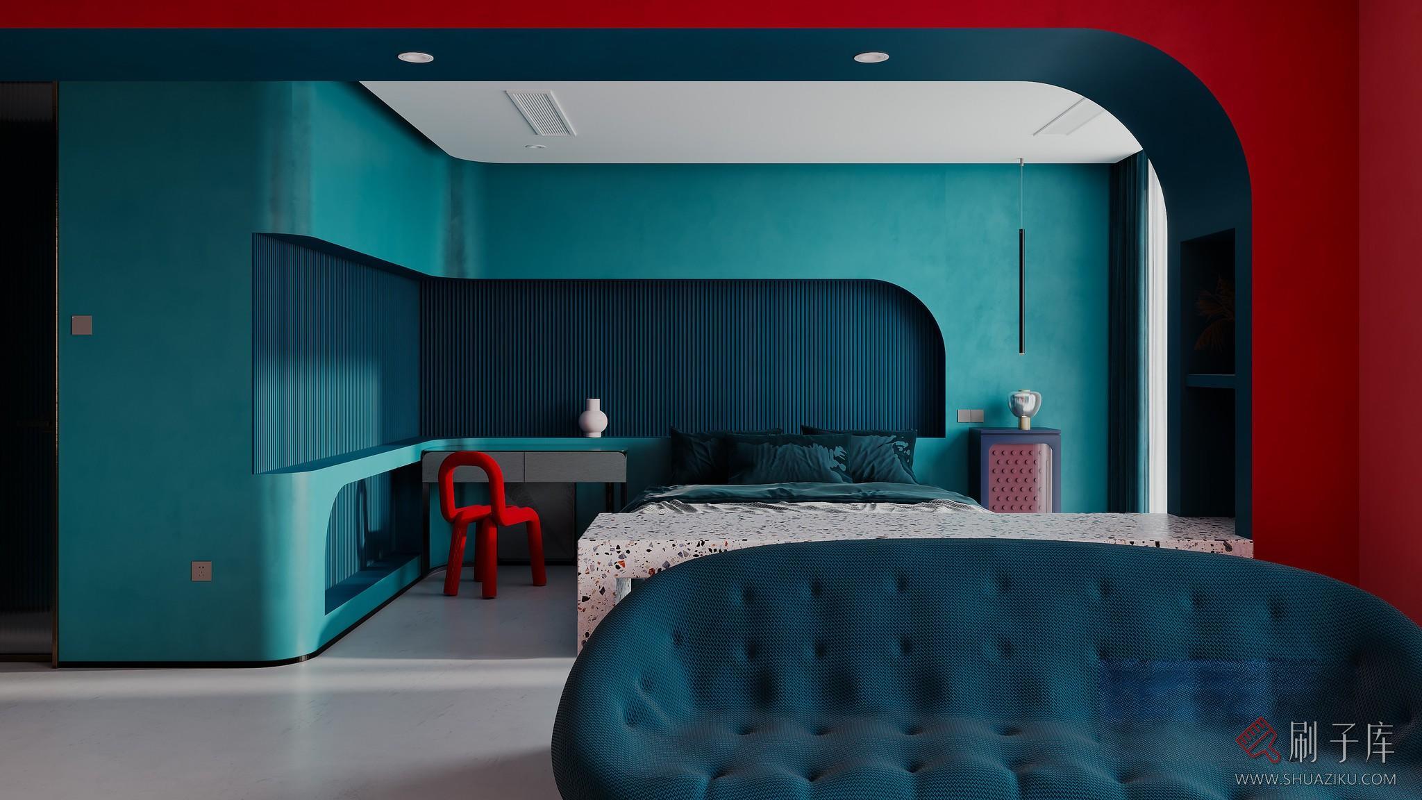 图片[10]-单身公寓客餐厅写实场景-刷子库