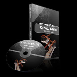 3Dmax创建楼梯插件Artakan_Create_Stairs 3.0.0-刷子库