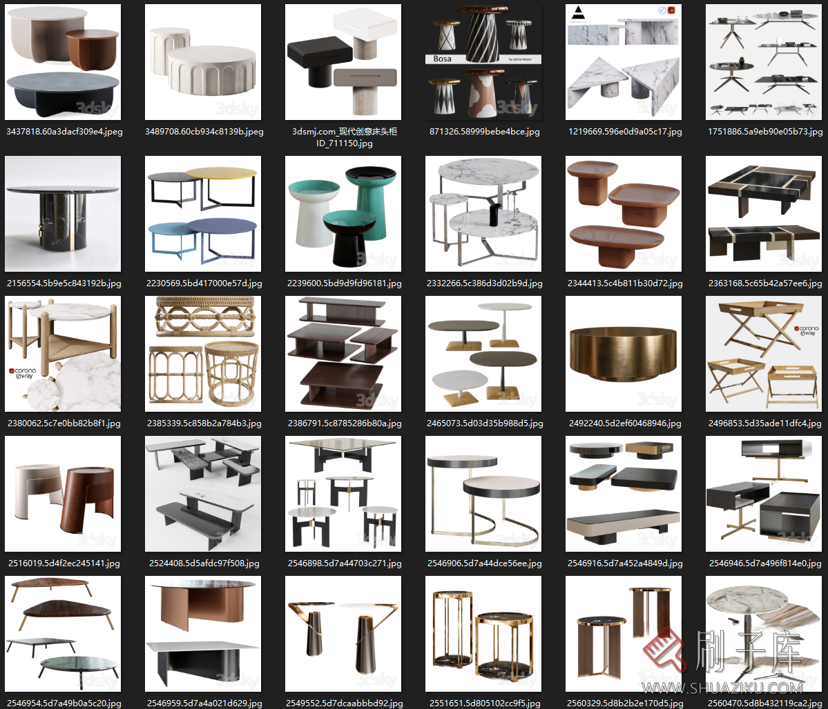 图片[17]-3dsky茶几 边几高质量模型600个-刷子库