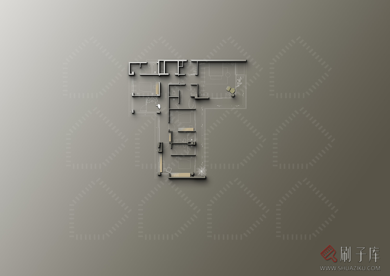 1.84G/1套海景别墅光影平面图PSD源文件+原版插件-5