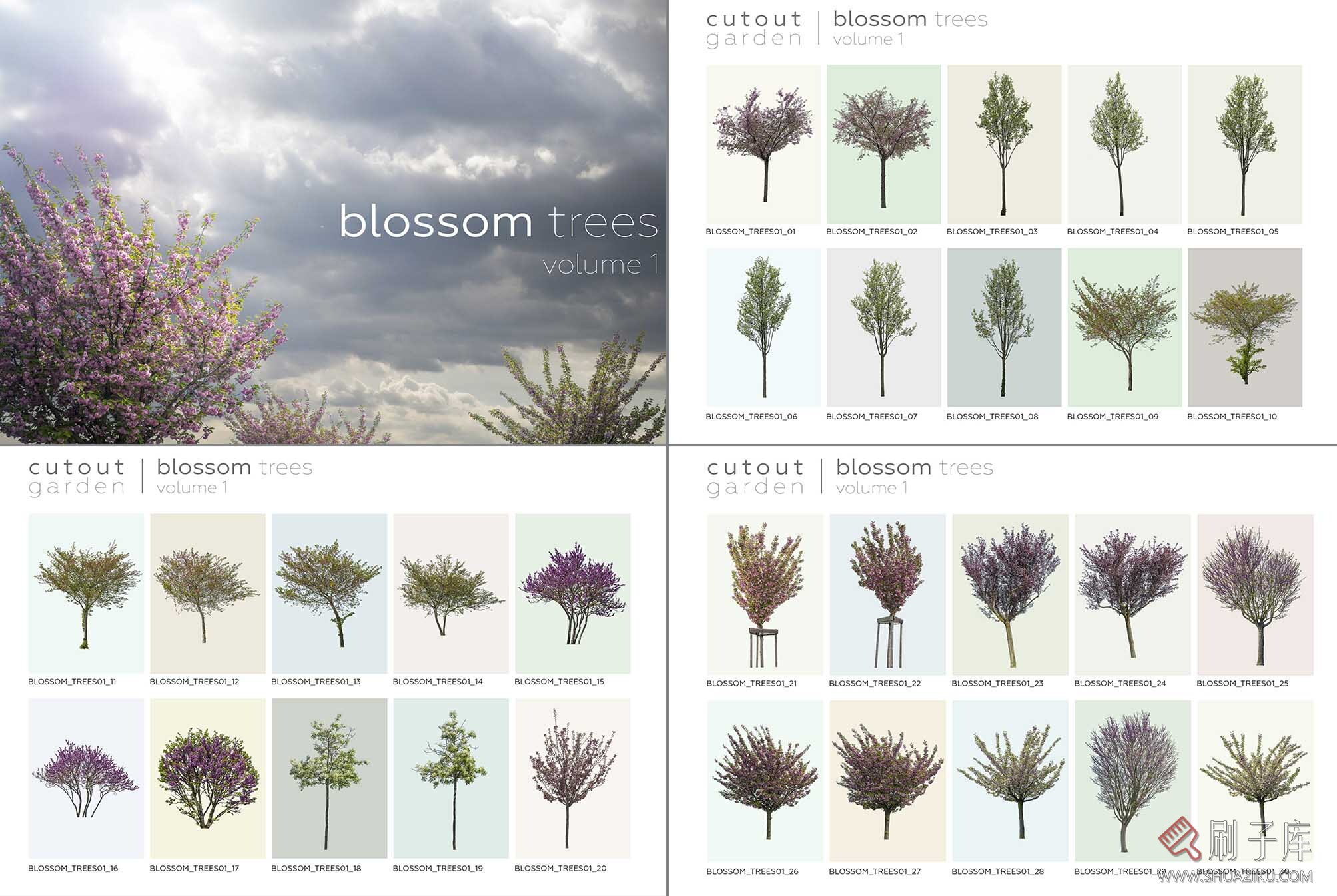 390个顶级效果图后期树合集,PSD+PNG+PDF/25G-3 390个顶级效果图后期树合集,PSD+PNG+PDF/25G-3