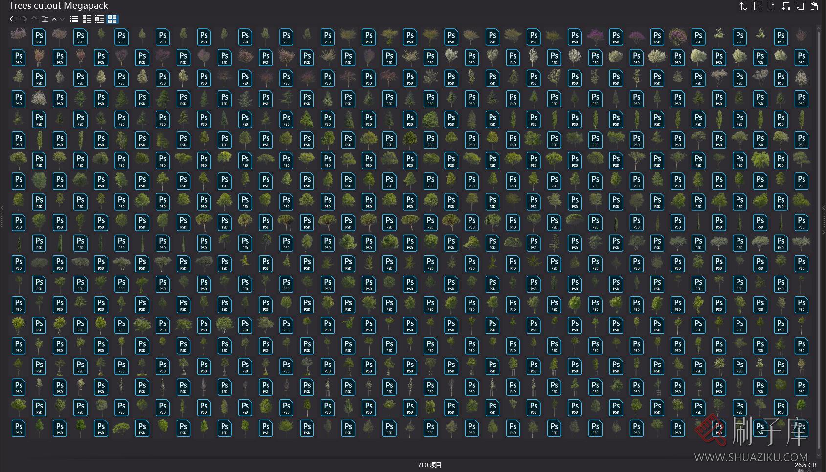 390个顶级效果图后期树合集,PSD+PNG+PDF/25G-1 390个顶级效果图后期树合集,PSD+PNG+PDF/25G-1