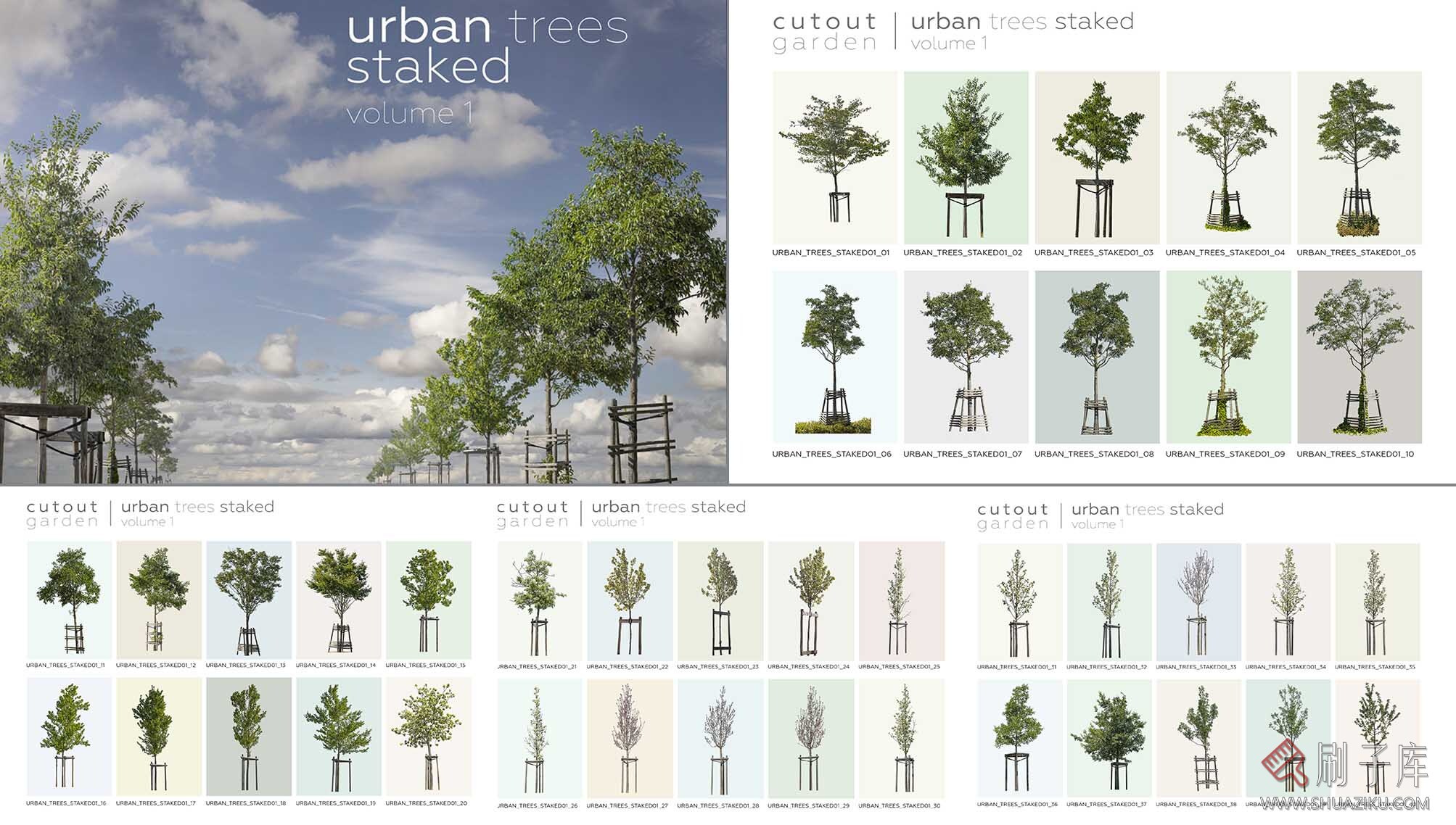 390个顶级效果图后期树合集,PSD+PNG+PDF/25G-9 390个顶级效果图后期树合集,PSD+PNG+PDF/25G-9