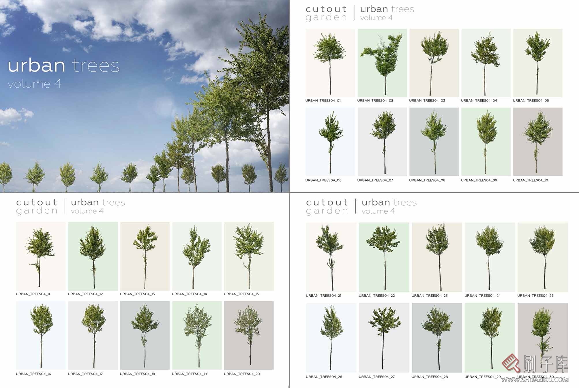 390个顶级效果图后期树合集,PSD+PNG+PDF/25G-15 390个顶级效果图后期树合集,PSD+PNG+PDF/25G-15