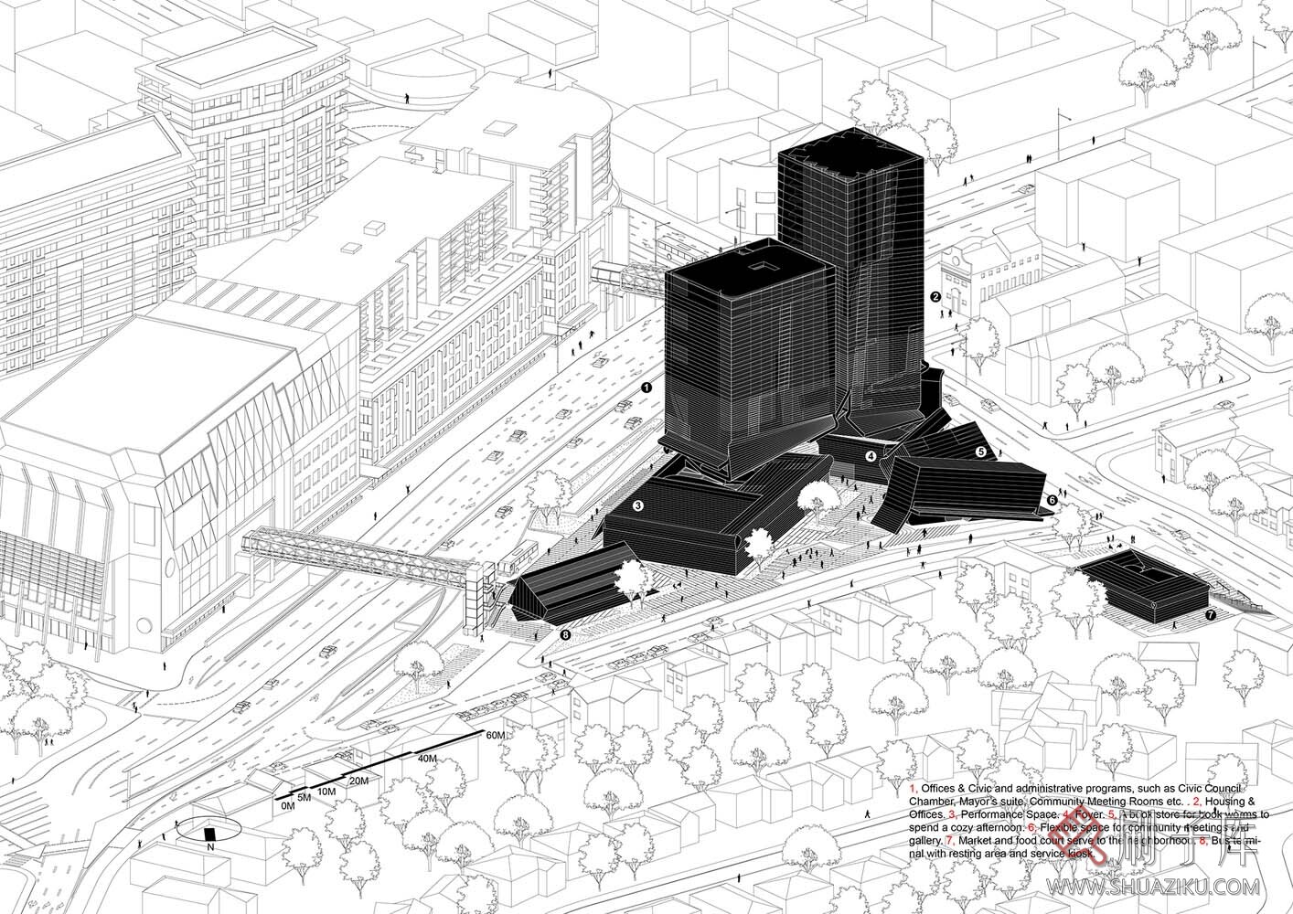 【设计师必备】120张街道景观创意分析图-7