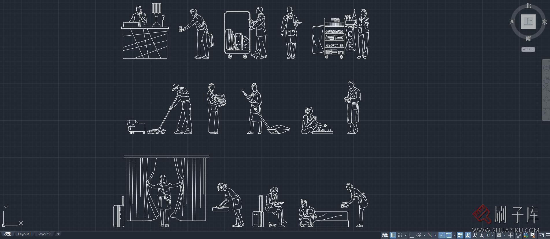 14组酒店场景人物CAD图块,AI+CAD+PNG-2 14组酒店场景人物CAD图块,AI+CAD+PNG-2