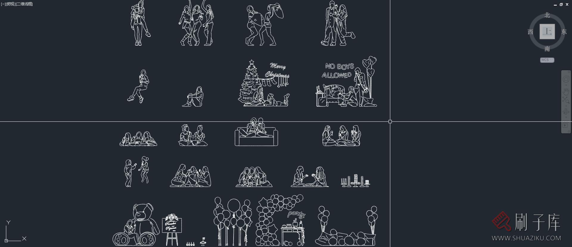 21组矢量休闲人物合集，AI+CAD+PNG-2