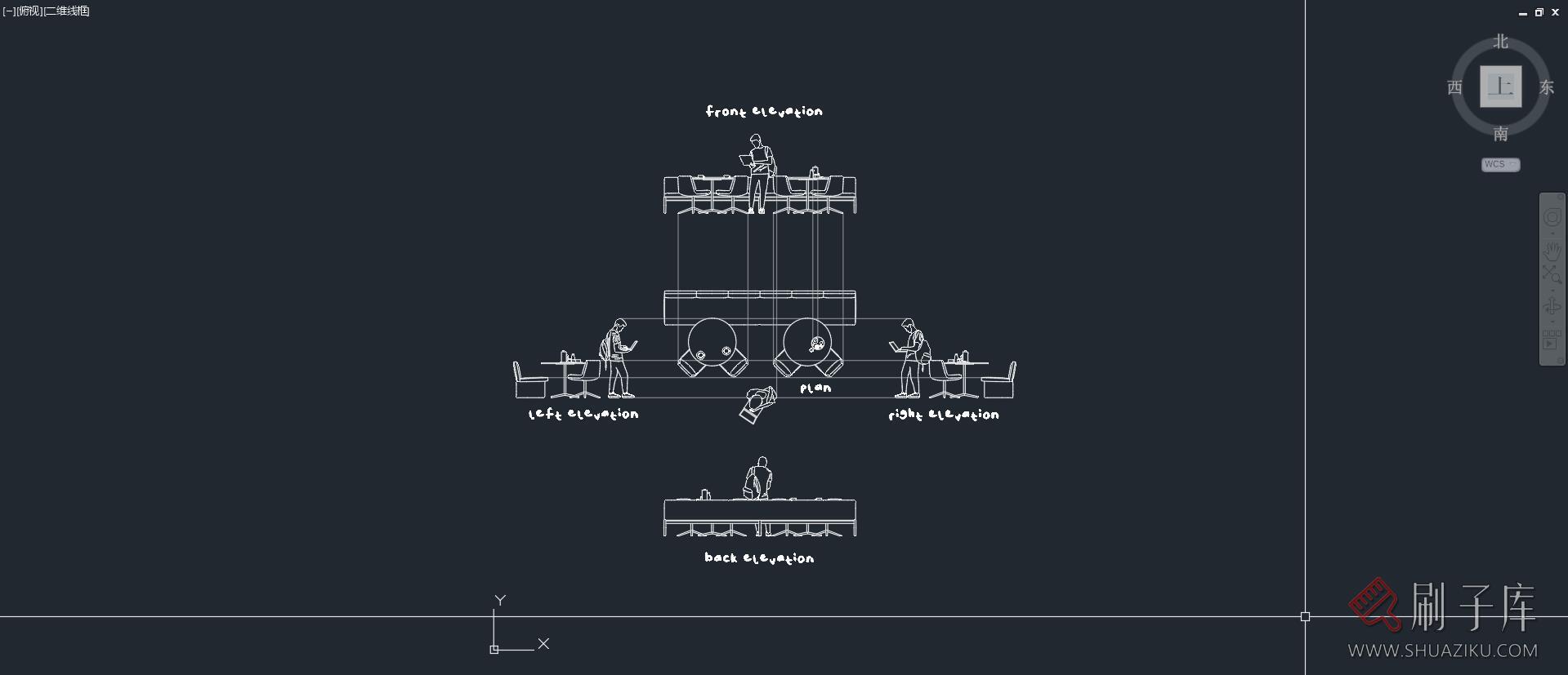 1组餐厅桌椅五视图,AI+CAD+PNG-2 1组餐厅桌椅五视图,AI+CAD+PNG-2