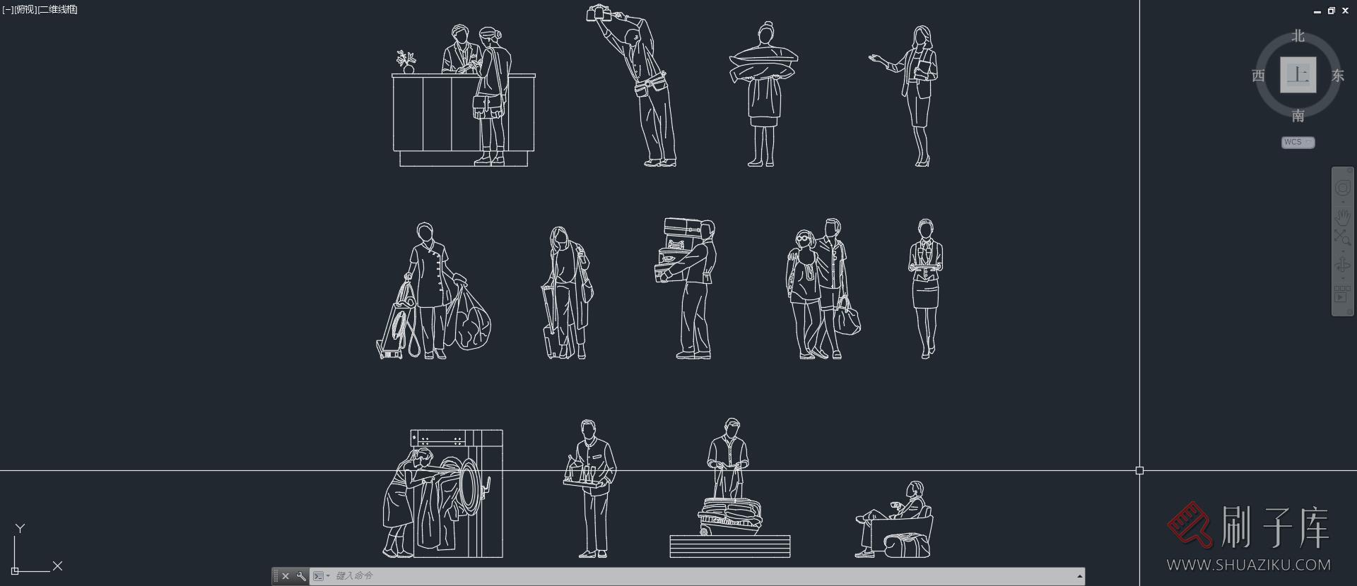 13个酒店矢量人物图集,AI+CAD+PNG-2 13个酒店矢量人物图集,AI+CAD+PNG-2