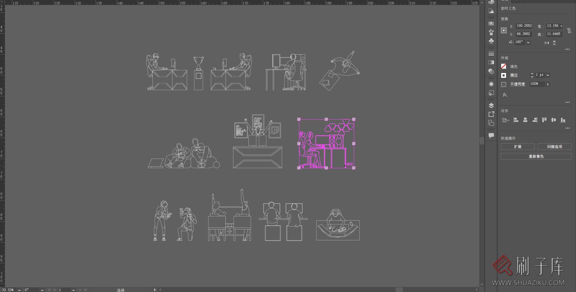 11个矢量游戏对战场景图集,AI+CAD+PNG-1 11个矢量游戏对战场景图集,AI+CAD+PNG-1