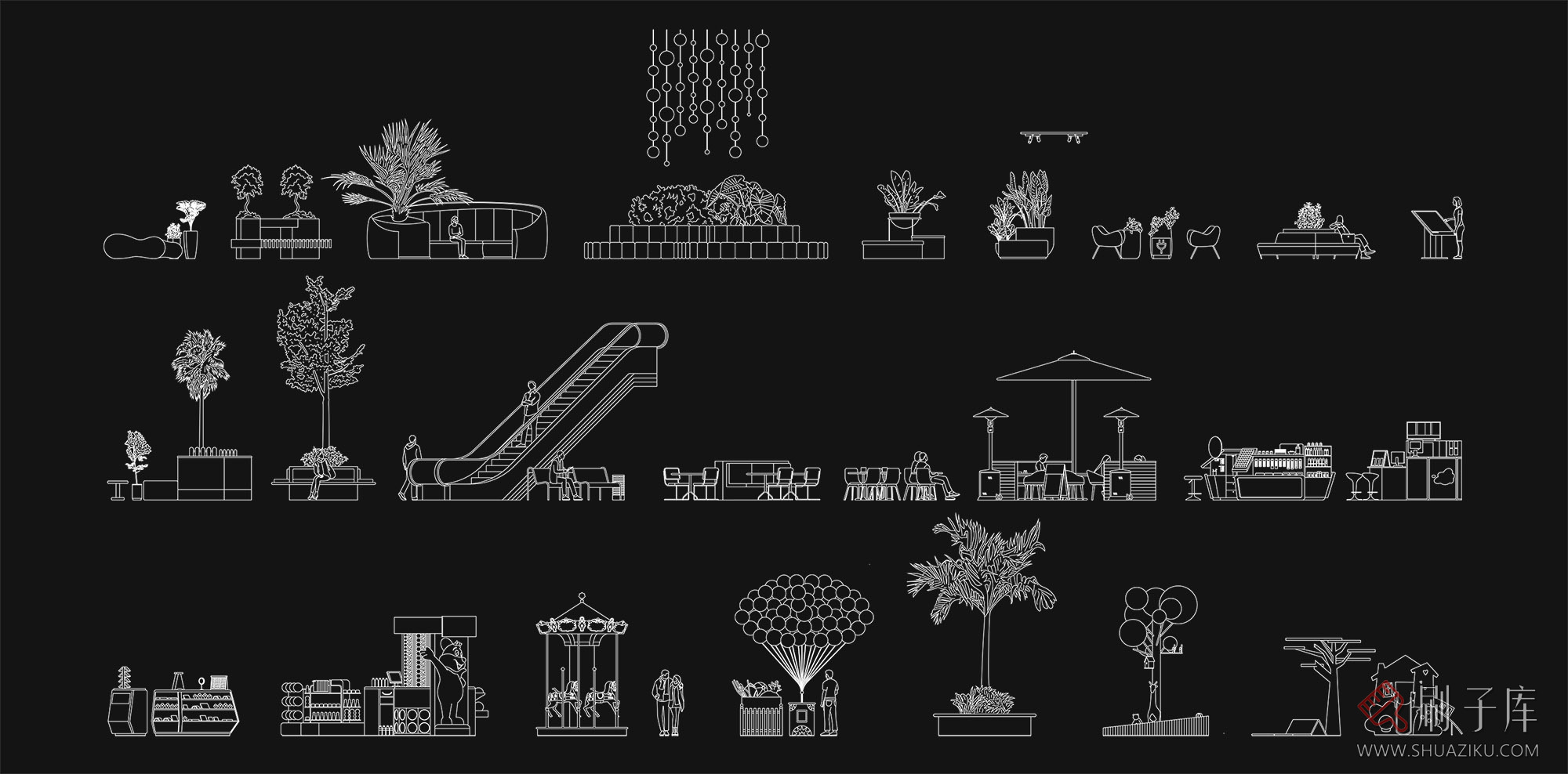 39个商场平立面CAD图集，AI+CAD+PNG-1