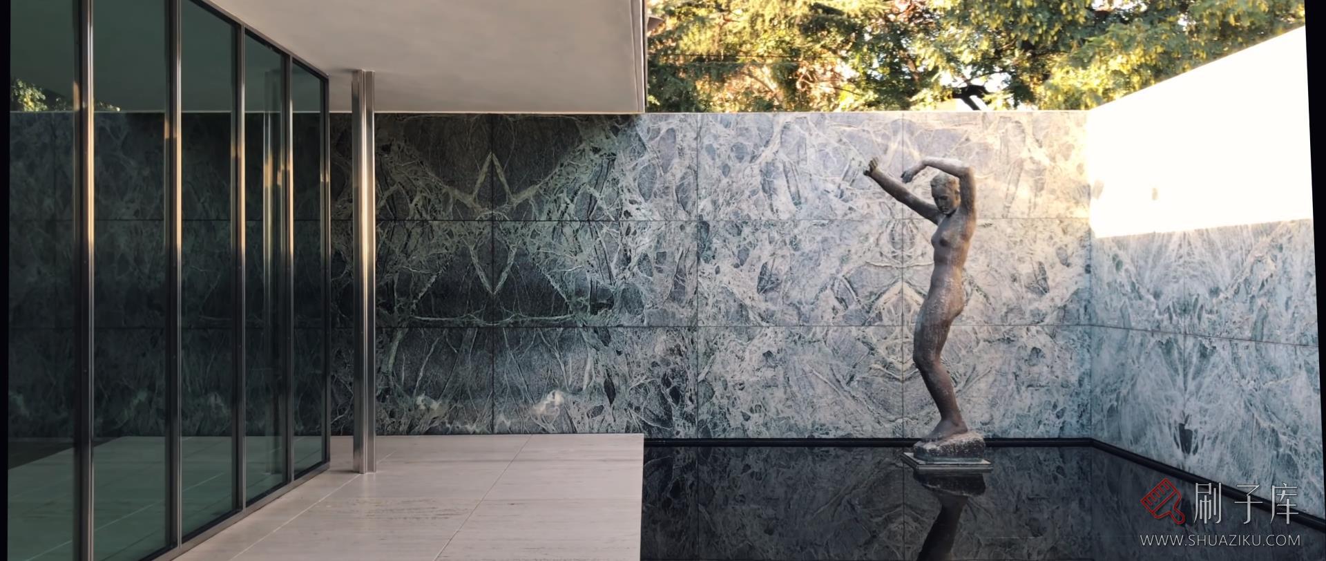 4K-密斯·凡德罗-巴塞罗那世博会德国馆-2