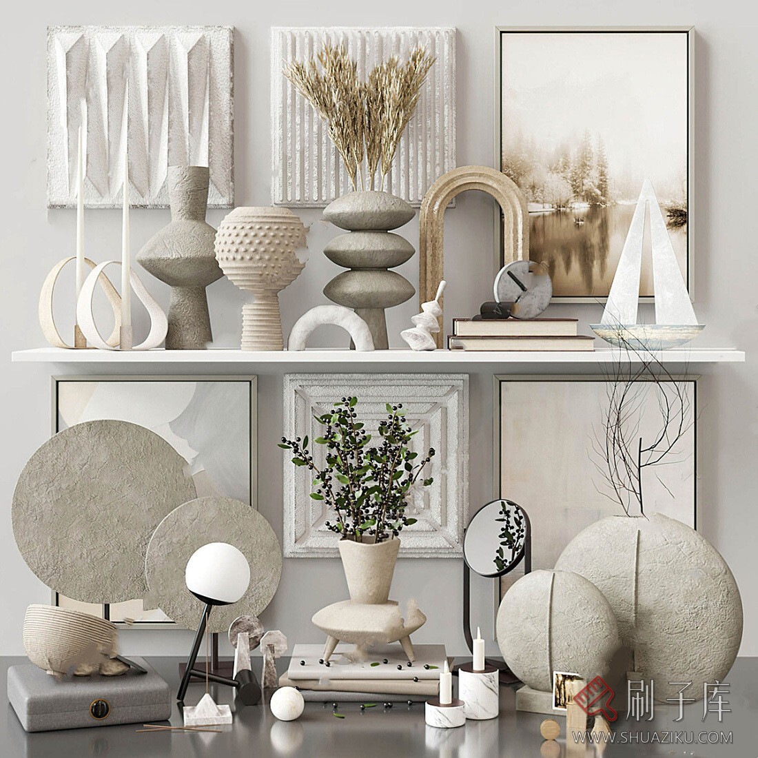 图片[6]-SU侘寂风装饰品模型（带材质贴图）-刷子库