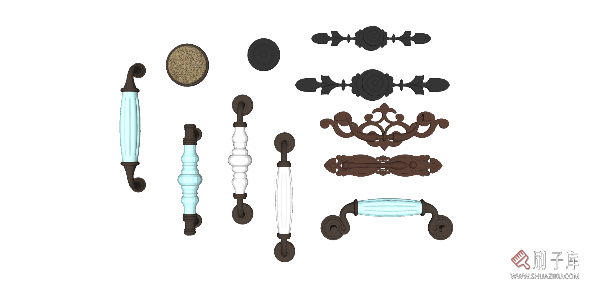 图片[17]-门锁门把手SU模型-刷子库