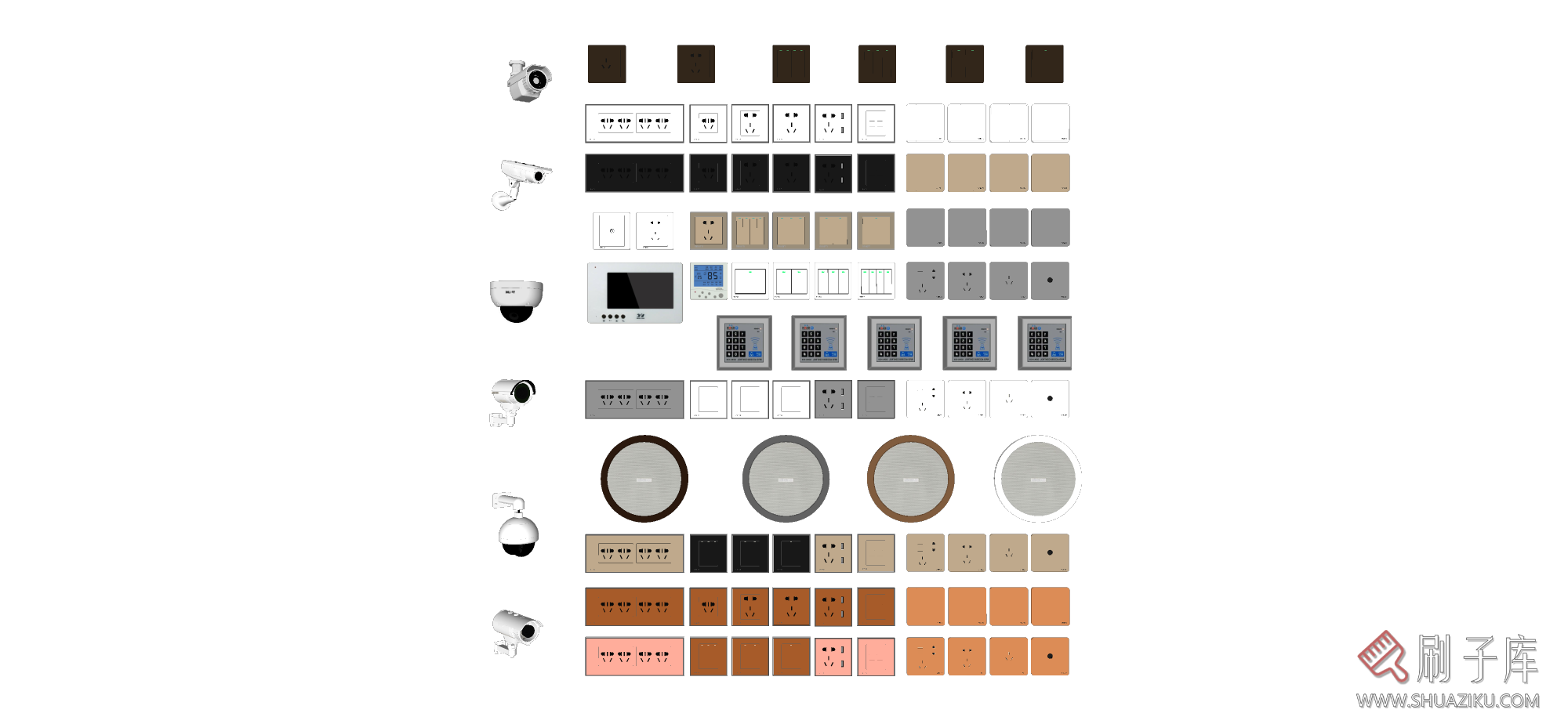 图片[3]-各种开关插座SU模型-刷子库